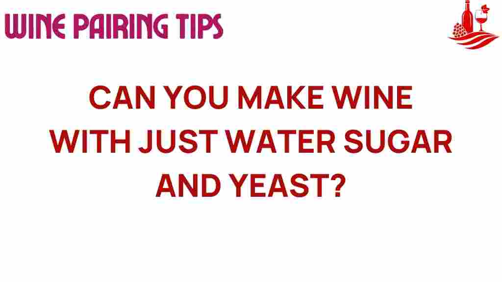 can-you-make-wine-water-sugar-yeast