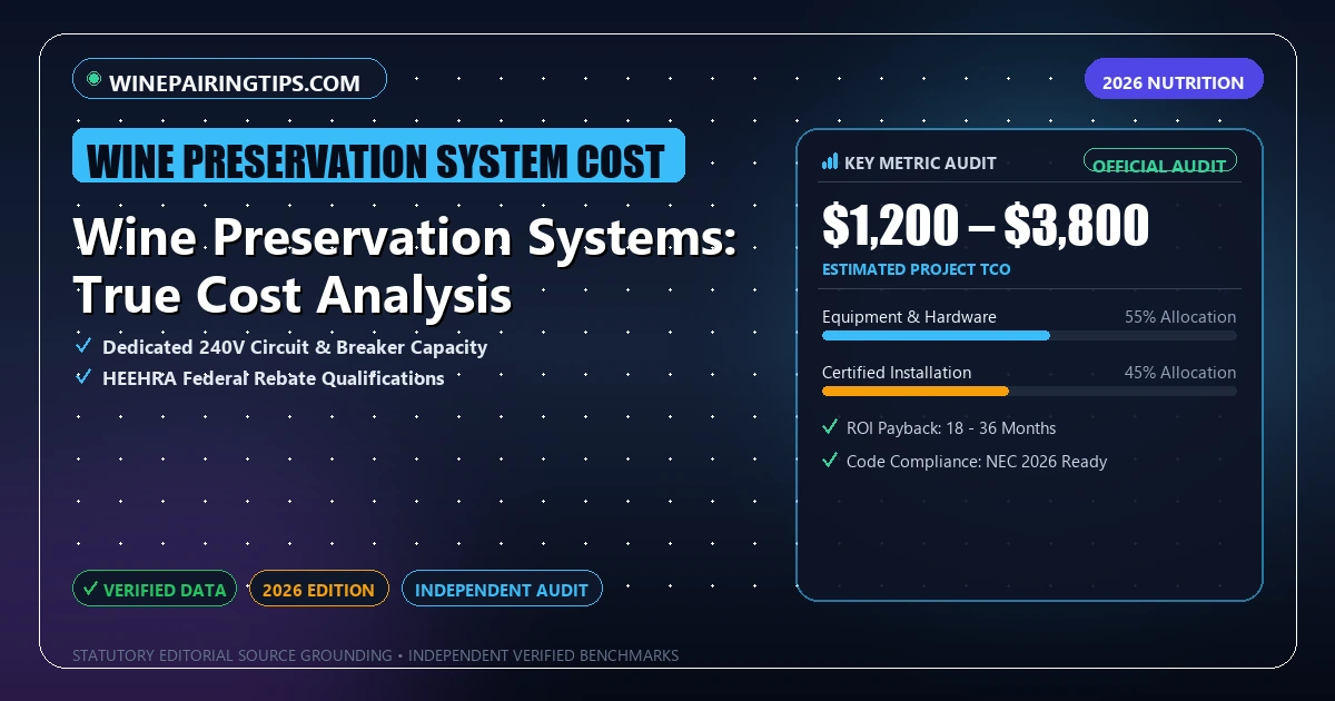 Wine Preservation Systems: True Cost Analysis - Analytical Guide and Verified Benchmarks (wine preservation system cost)