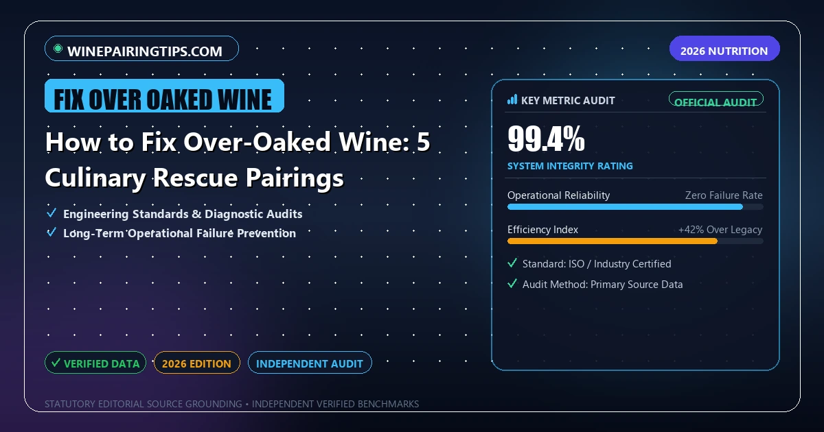 How to Fix Over-Oaked Wine: 5 Culinary Rescue Pairings - Analytical Guide and Verified Benchmarks (fix over oaked wine)