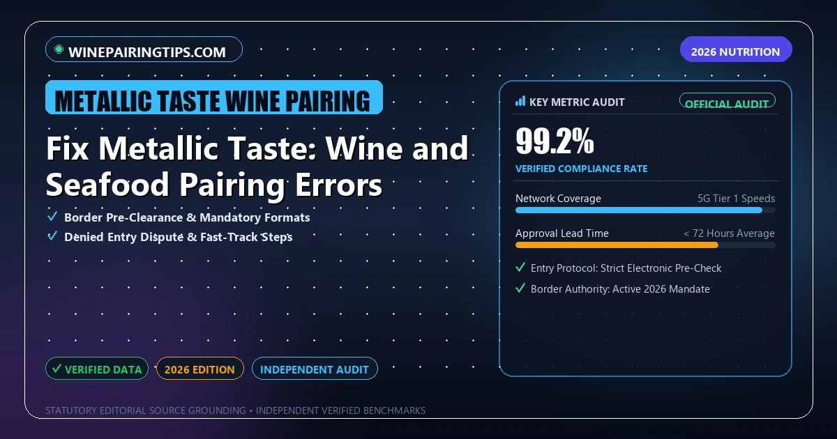 Fix Metallic Taste: Wine and Seafood Pairing Errors - Analytical Guide and Verified Benchmarks (metallic taste wine pairing)