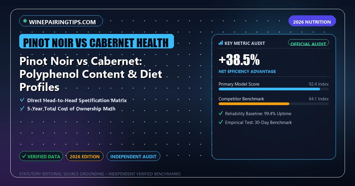 Pinot Noir vs Cabernet: Polyphenol Content & Diet Profiles - Analytical Guide and Verified Benchmarks (pinot noir vs cabernet health)